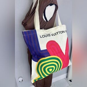 Louis Vuitton Novelty Canvas Eco Tote bag Shenzhen exhibition 2022 Limited NEW